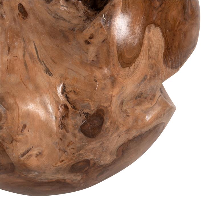 FLOOR DECORATION HM9653 SPHERE MADE OF SOLID TEAK WOOD-MEDIUM SIZE Φ40cm.