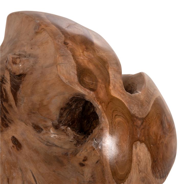 FLOOR DECORATION HM9653 SPHERE MADE OF SOLID TEAK WOOD-MEDIUM SIZE Φ40cm.