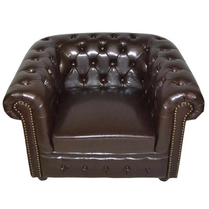 Armchair T.Chesterfield HM3011.01 PU Dark Brown 110x90x73cm