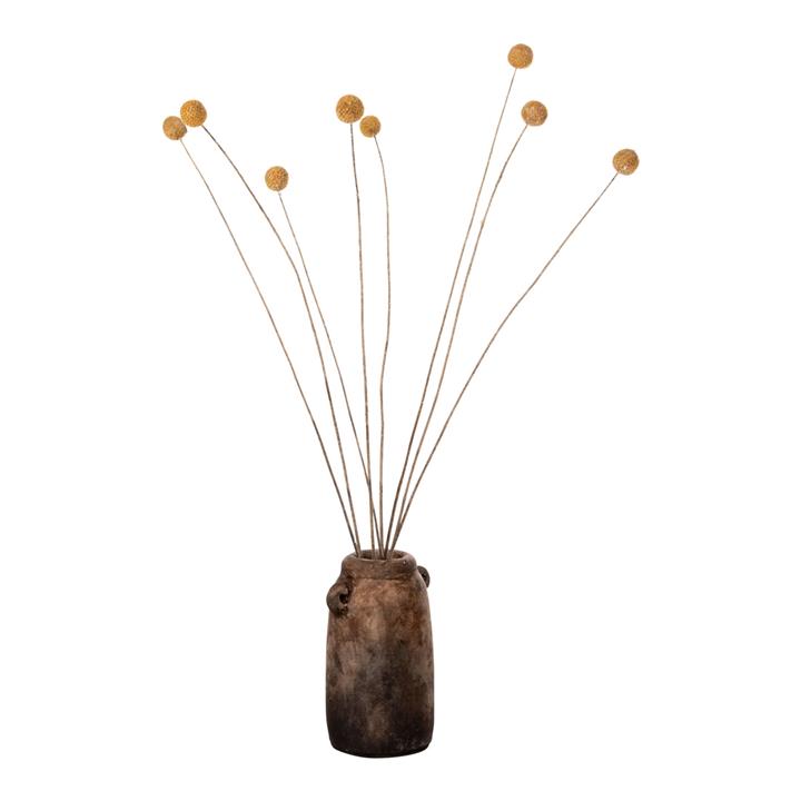 DECORATIVE DRIED BOUQUET CRASPEDIA GLOBOSA HM7956 YELLOW 63Hcm.