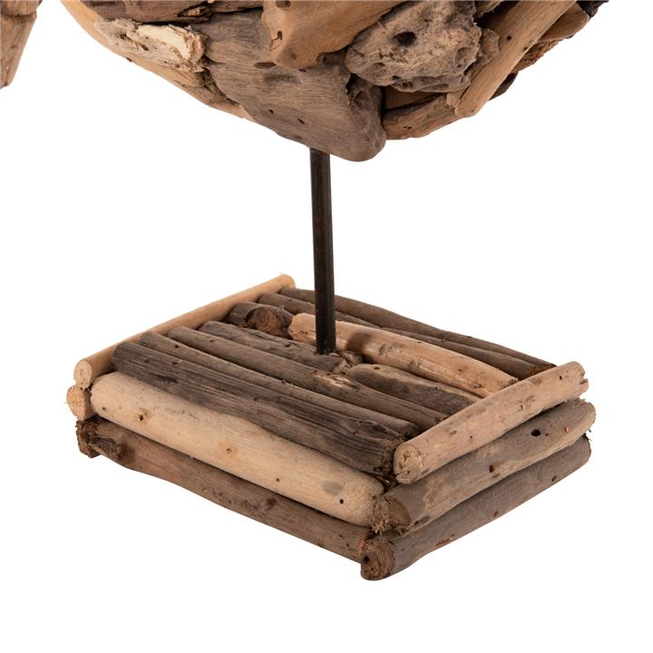 TABLE DECORATION FISH HM4271 DRIFTWOOD IN NATURAL 40x12x40Hcm.