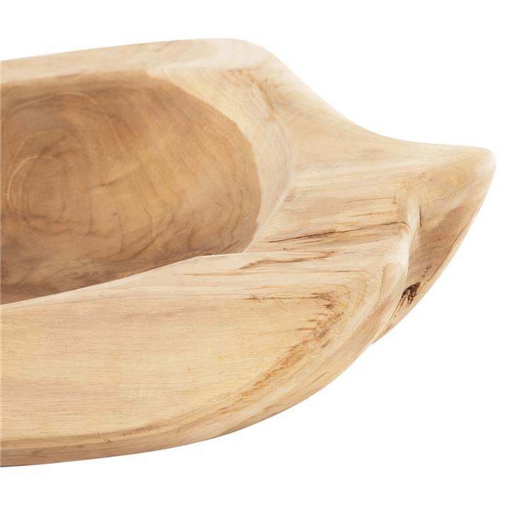 TABLE DECOR BOWL ΗΜ9795 TEAK WOOD Φ58x12Hcm.