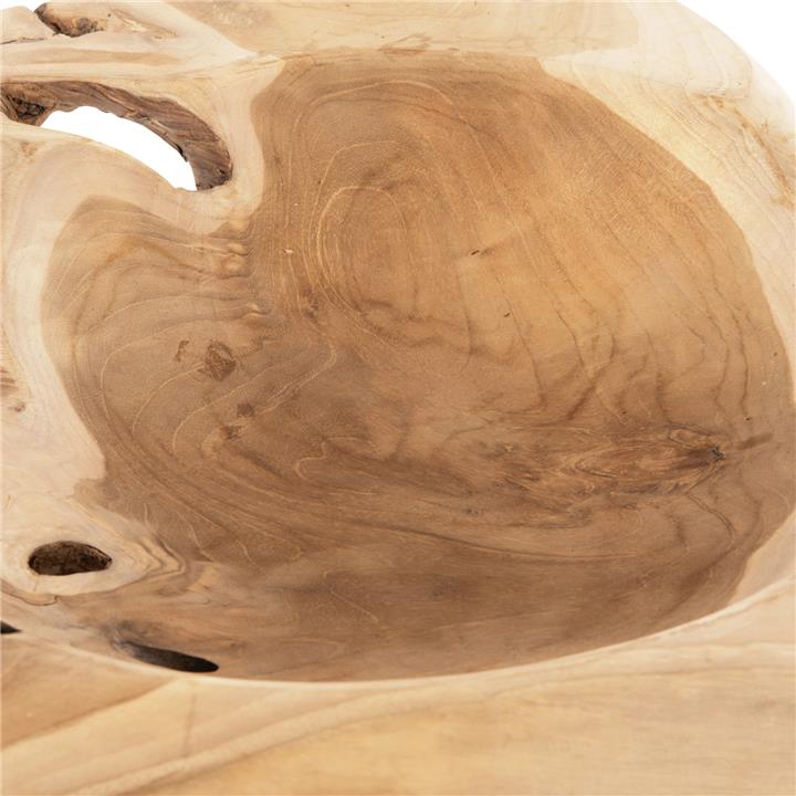 TABLE DECOR BOWL ΗΜ9795 TEAK WOOD Φ58x12Hcm.