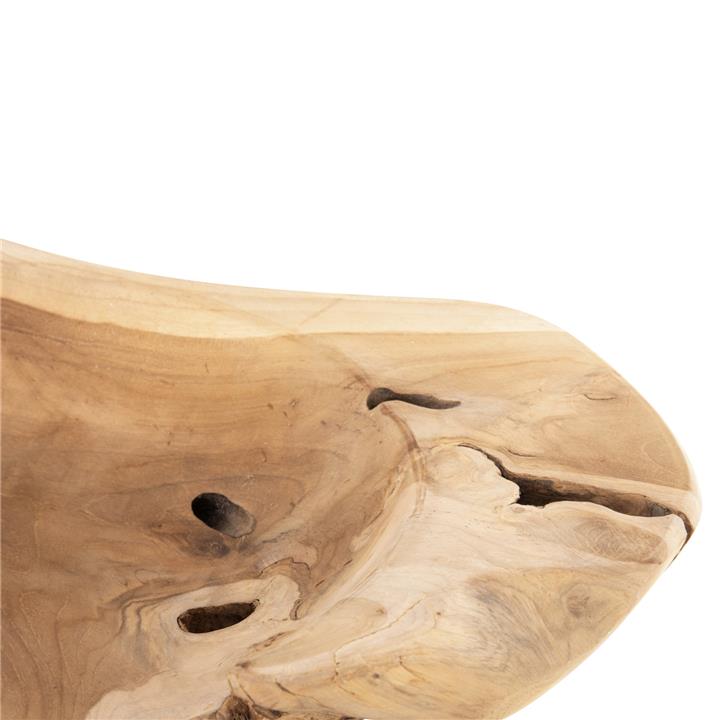 TABLE DECOR BOWL ΗΜ9795 TEAK WOOD Φ58x12Hcm.