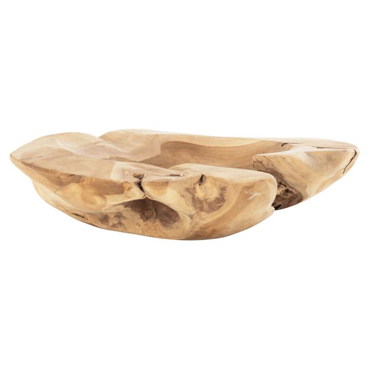 TABLE DECOR BOWL ΗΜ9795 TEAK WOOD Φ58x12Hcm.