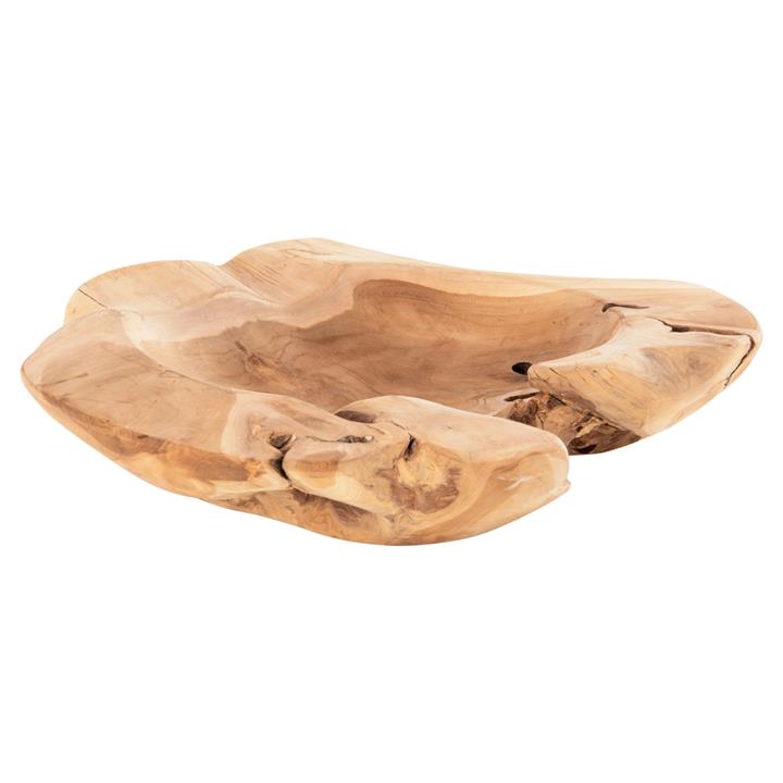 TABLE DECOR BOWL ΗΜ9795 TEAK WOOD Φ58x12Hcm.
