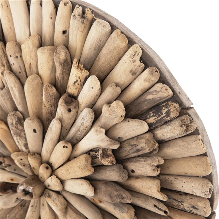 WALL DECORATION ROUND HM4297 DRIFTWOOD IN NATURAL Φ40 cm.