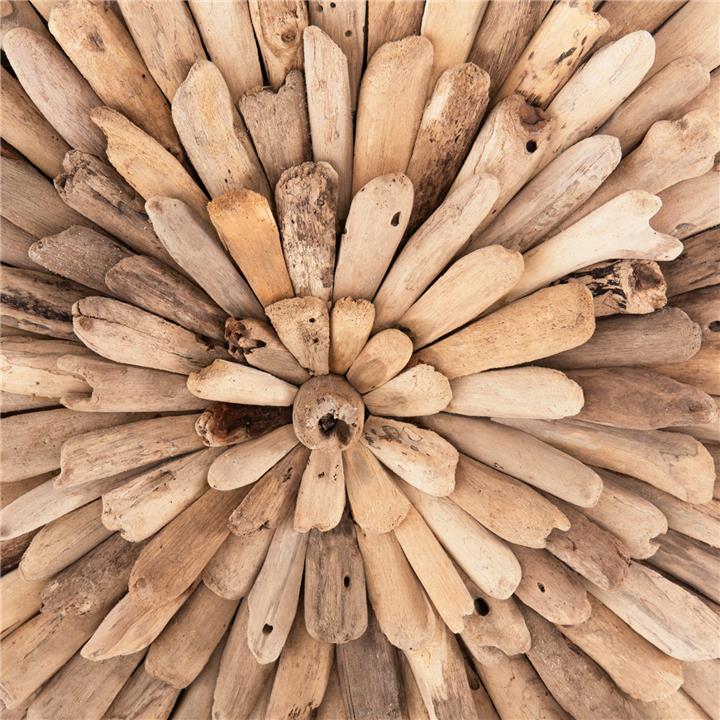 WALL DECORATION ROUND HM4297 DRIFTWOOD IN NATURAL Φ40 cm.