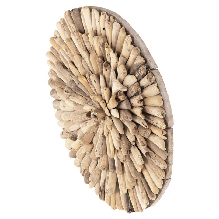 WALL DECORATION ROUND HM4297 DRIFTWOOD IN NATURAL Φ40 cm.