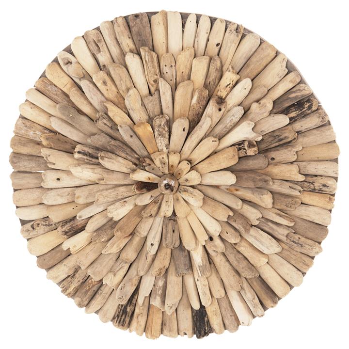 WALL DECORATION ROUND HM4297 DRIFTWOOD IN NATURAL Φ40 cm.
