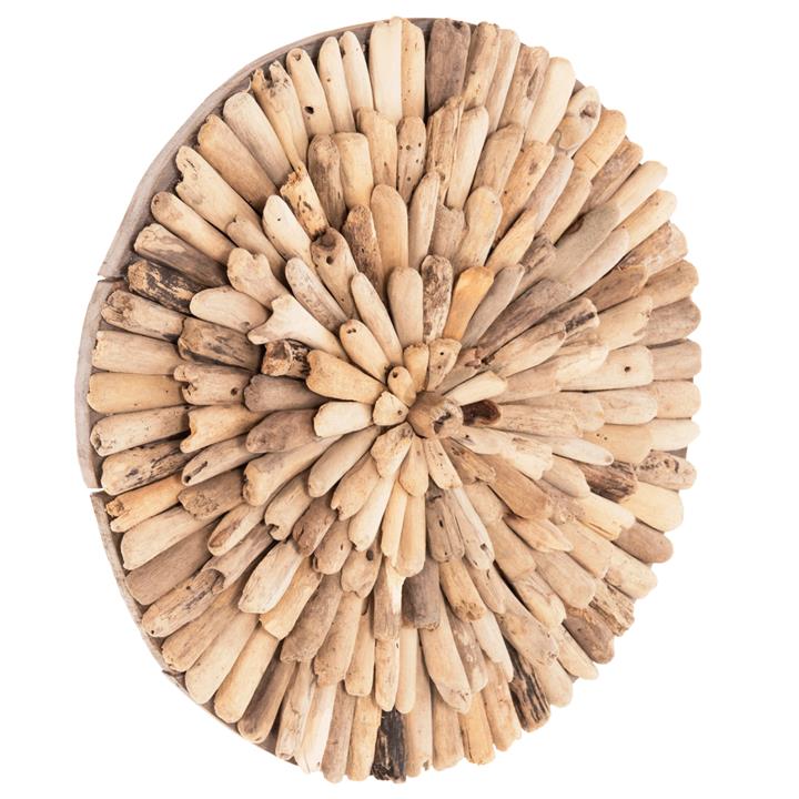 WALL DECORATION ROUND HM4297 DRIFTWOOD IN NATURAL Φ40 cm.