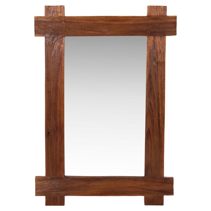 WALL MIRROR HM4303 RECYCLED TEAK IN NATURAL COLOR 70x100Hcm.