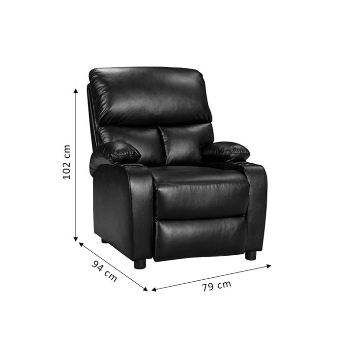 Armchair relax Gartia pakoworld PU brown 79x94x102cm