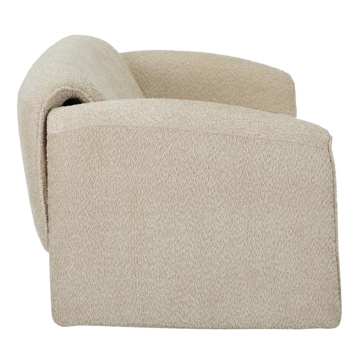 SOFA 2-SEATER TREK HM9680.03 METAL FRAME-BEIGE FABRIC 160x80x63Hcm.