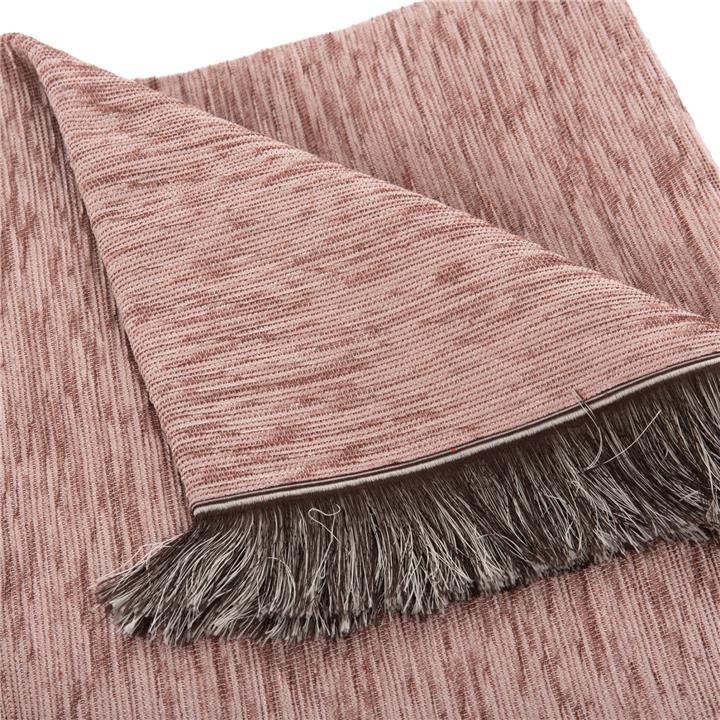 SOFA COVER-THROW WITH FRINGES DREAMTOPIA HM12165.11 IN DUSTY PINK COLOR 295X170cm.