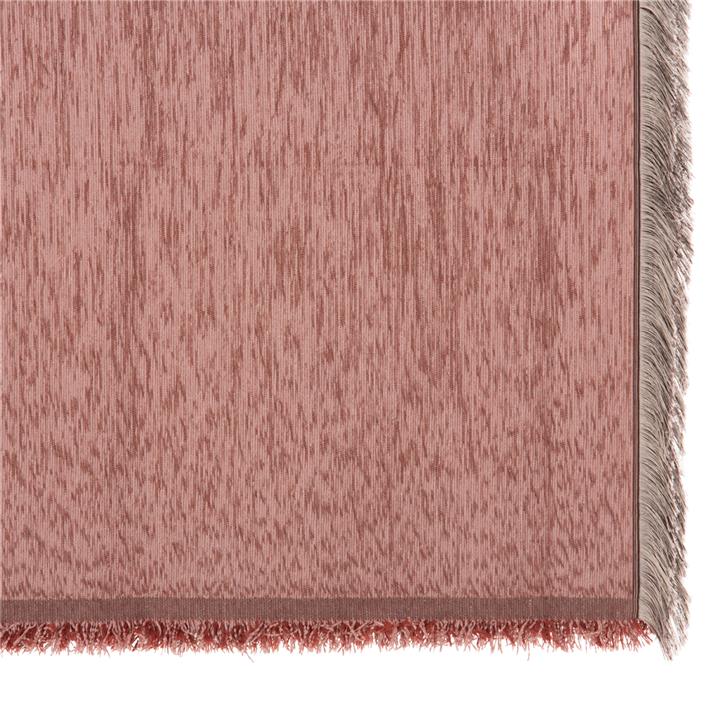 SOFA COVER-THROW WITH FRINGES DREAMTOPIA HM12165.11 IN DUSTY PINK COLOR 295X170cm.
