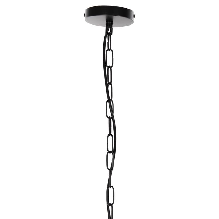 CEILING PENDANT LAMP HM4092 BLACK METAL CAP Φ33,5x29-127,5Hcm.