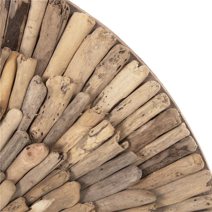 WALL DECORATION ROUND CHIIKI HM4299 DRIFTWOOD IN NATURAL Φ80 cm.