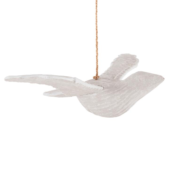 PENDANT DECORATION SEAGULL HM4301 ALBASIA WOOD IN WHITEWASH 65x40x16-96H cm.