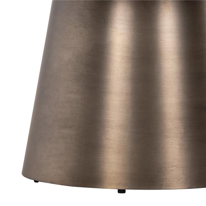 COFFEE TABLES 2PCS NICKELY HM9667 METAL IN NICKEL ANTIQUE Φ80x41H & Φ60x36H cm.