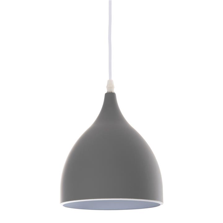 CEILING PENDANT LAMP HM4139 3-LIGHT GREY METAL Φ33x33-115Hcm.