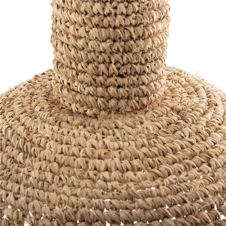CEILING PENDANT LAMP WITH FRINGES HM7855 DRIED PALM FIBERS Φ41,5x48Hcm.