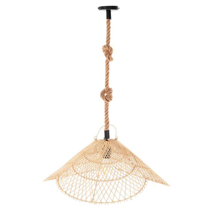 CEILING PENDANT LAMP HM7878.02 RATTAN IN NATURAL COLOR Φ58,5x31Hcm.