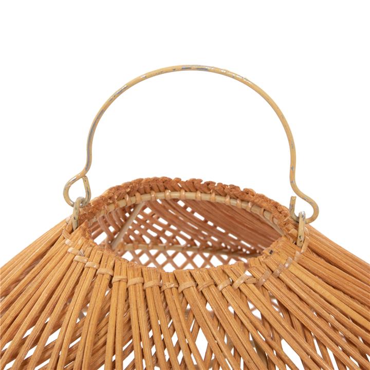 CEILING PENDANT LAMP HM7878.01 RATTAN IN SAND BEIGE COLOR Φ58,5x31Hcm.