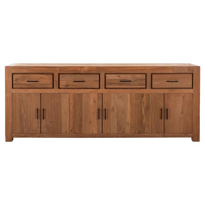 BUFFET GRAYSON HM9802 RECYCLED TEAK WOOD IN NATURAL 220x50x90Hcm.