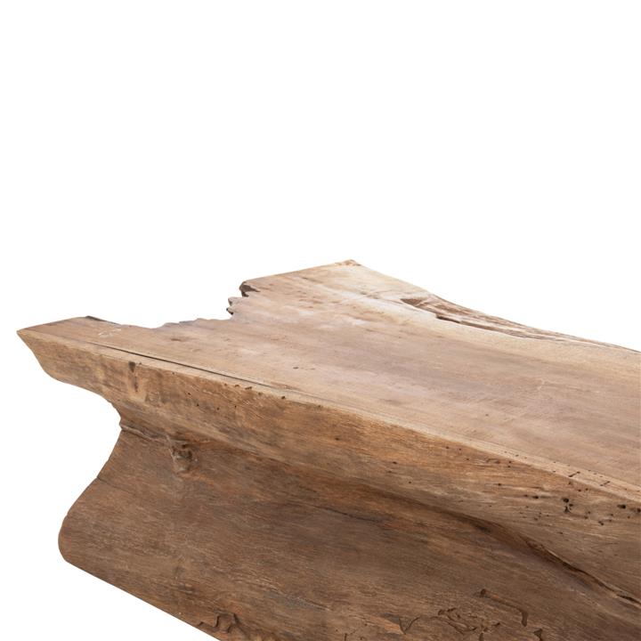 COFFEE TABLE TORANKU HM9796 SOLID TEAK TRUNK IN NATURAL