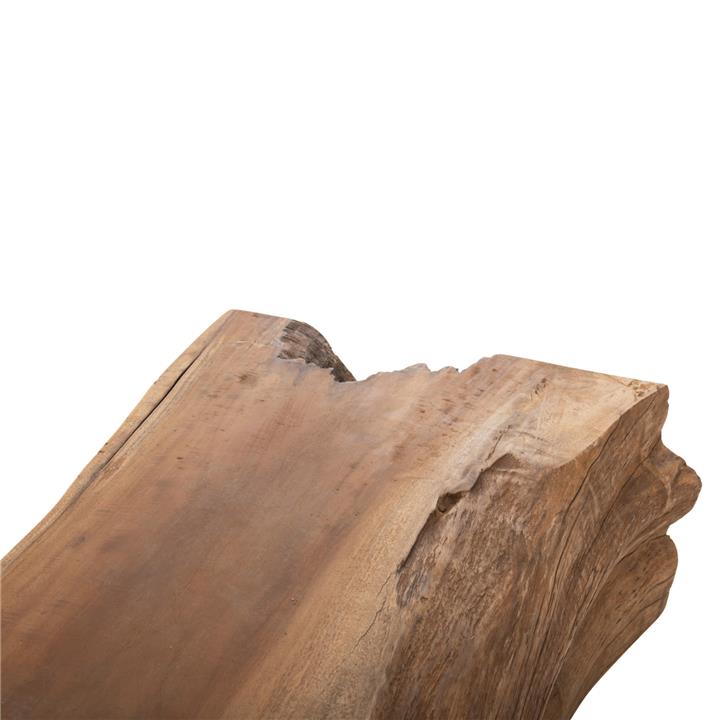 COFFEE TABLE TORANKU HM9796 SOLID TEAK TRUNK IN NATURAL