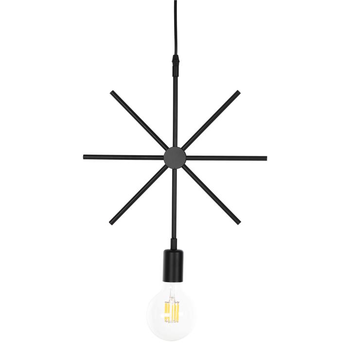 CEILING PENDANT LUMINAIRE HM4098 BLACK METAL STAR 34x40x106H cm.
