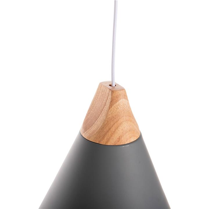 CEILING PENDANT LAMP HM4150 GREY METAL CAP Φ21,5x115Hcm.