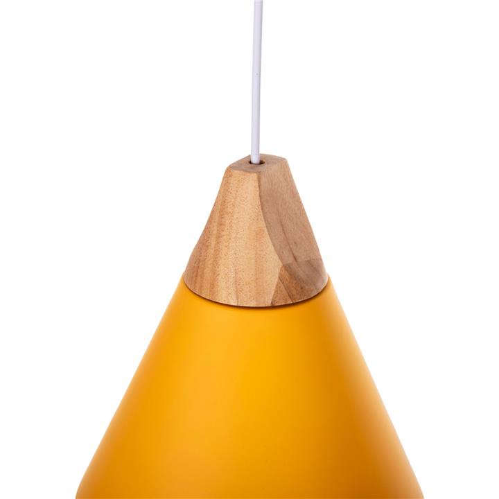 CEILING PENDANT LAMP HM4151 YELLOW METAL CAP Φ21,5x115Hcm.