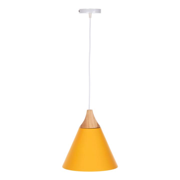 CEILING PENDANT LAMP HM4151 YELLOW METAL CAP Φ21,5x115Hcm.