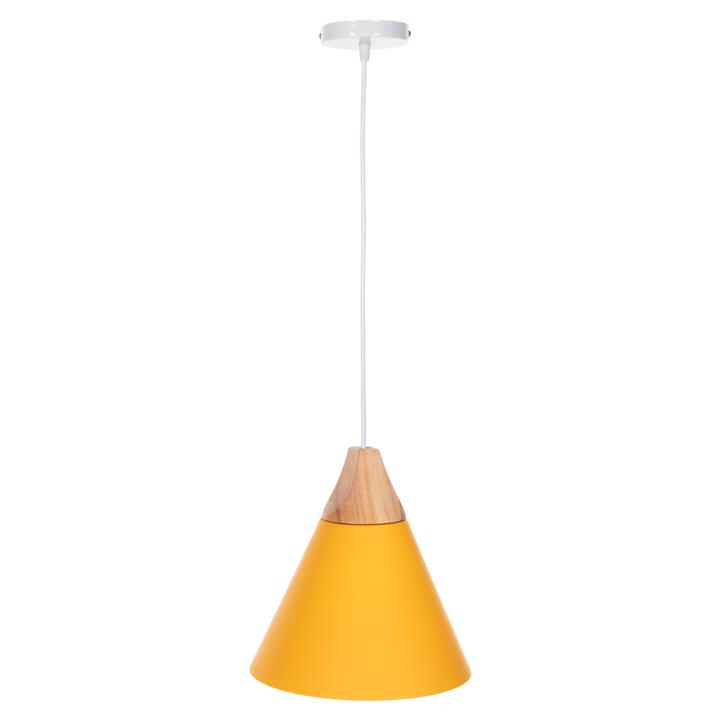 CEILING PENDANT LAMP HM4151 YELLOW METAL CAP Φ21,5x115Hcm.