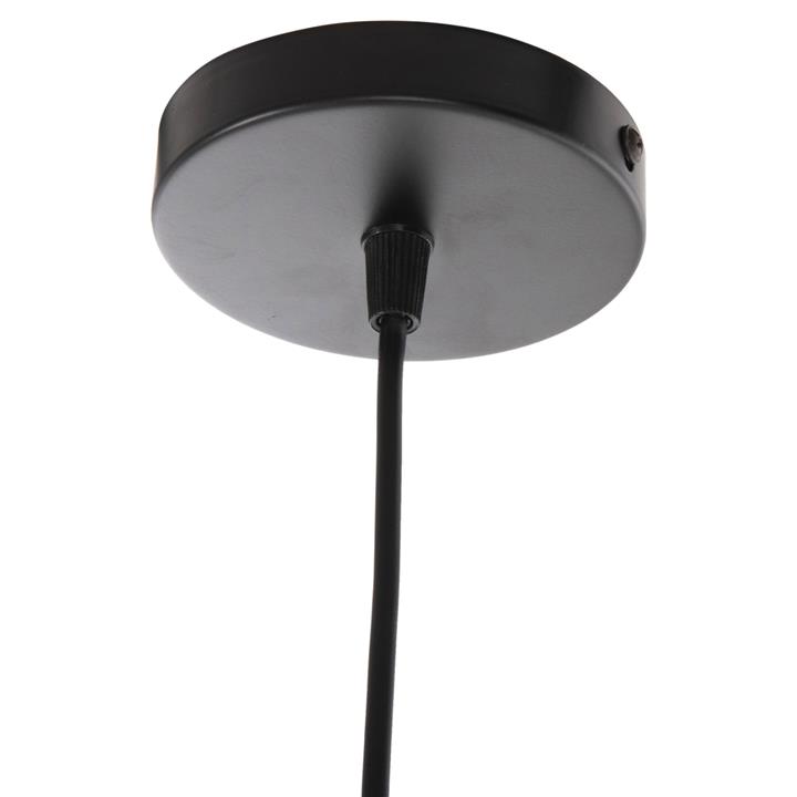 CEILING PENDANT LUMINAIRE HM4154 BLACK METAL SPHERICAL CAP Φ20x113Hcm.