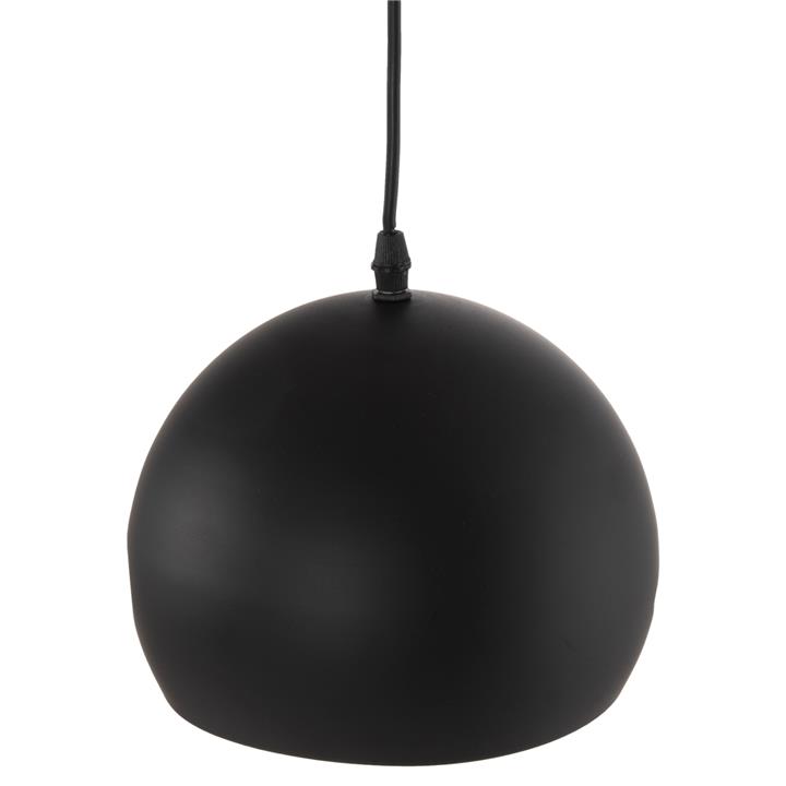 CEILING PENDANT LUMINAIRE HM4154 BLACK METAL SPHERICAL CAP Φ20x113Hcm.