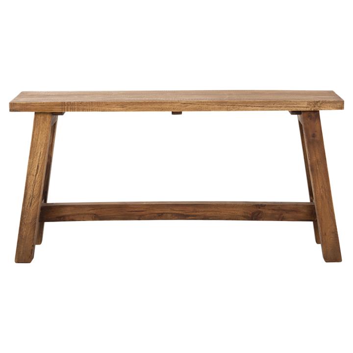 SIDE TABLE RANCH HM9752 MAHOGANY WOOD IN NATURAL COLOR 90x25x45Hcm.