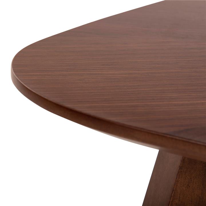 COFFEE TABLE RINER HM9738 MDF WITH WALNUT VENEER 100x100x45Hcm.