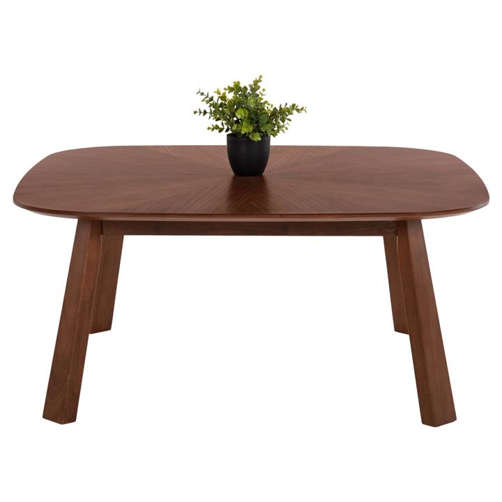 COFFEE TABLE RINER HM9738 MDF WITH WALNUT VENEER 100x100x45Hcm.