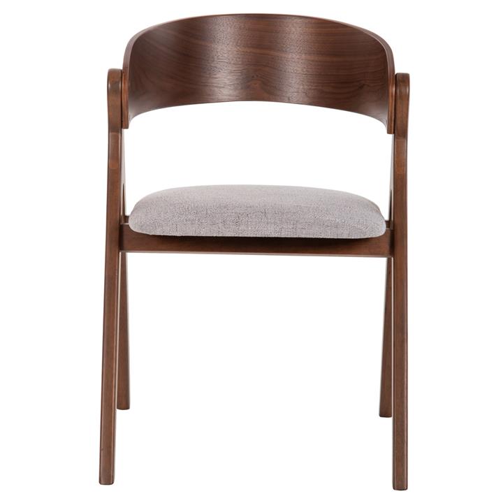 ΚΑΡΕΚΛΑ NEKKER HM9739.01 RUBBERWOOD ΣΕ ΚΑΡΥΔΙ-ΓΚΡΙ ΥΦΑΣΜΑ ΚΑΘΙΣΜΑ 56x55x78Yεκ.
