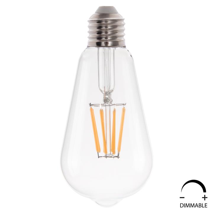 ΛΑΜΠΤΗΡΑΣ HM4188.01 LED FILAMENT 8W E27 DIMMABLE 3000K ΔΙΑΦΑΝΟΣ