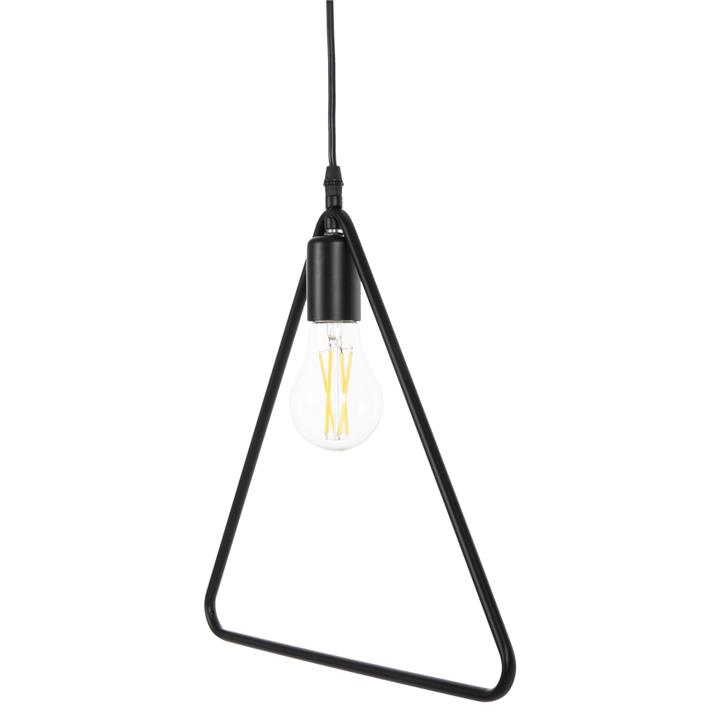 CEILING PENDANT LAMP HM4096 BLACK METAL TRIANGLE 38x132H cm.