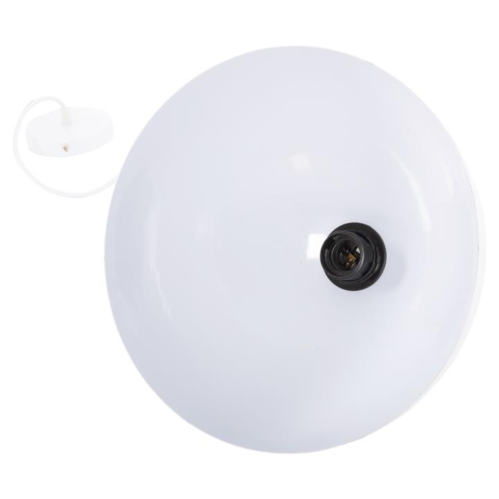 CEILING PENDANT LAMP HM4111 WHITE METAL BELL Φ29.5Χ119Hcm.