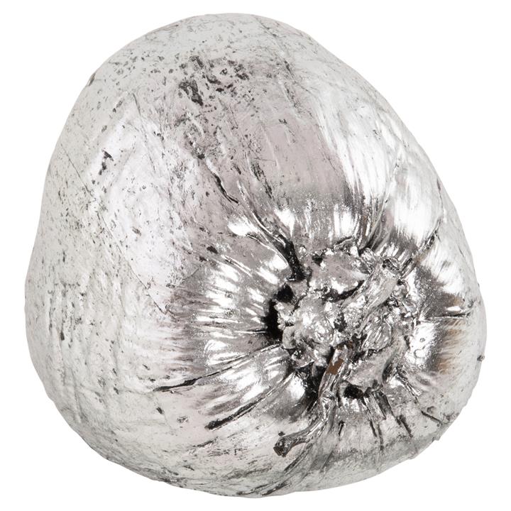 TABLE DECORATION HM4326.04 COCONUT IN SILVER COLOR 20x20x20Hcm.
