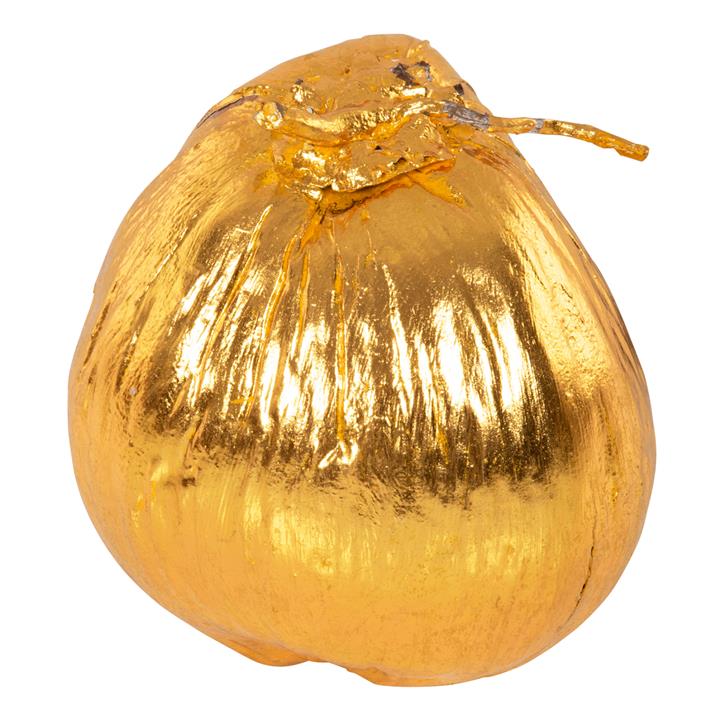 TABLE DECORATION HM4326.03 COCONUT IN GOLD COLOR 20x20x20Hcm.