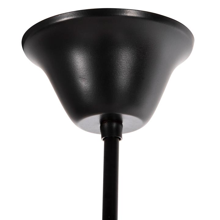 CEILING PENDANT FIXTURE HM4177 6-LIGHT WITH ROPE AND BLACK METAL 74x74x123Hcm.
