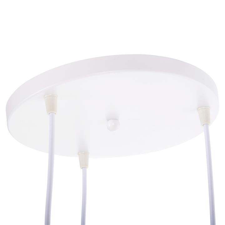CEILING PENDANT 3-LIGHT HM4142 METAL IN BLACK-GREY-WHITE 120H cm.
