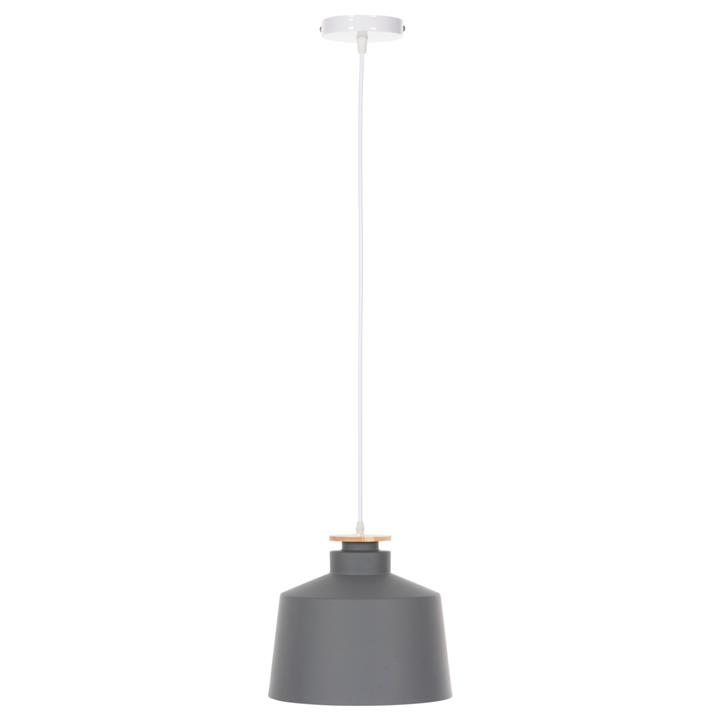 CEILING PENDANT LUMINAIRE HM4158.03 GREY ALUMINUM CAP-WHITE CABLE Φ30x123,5Hcm.